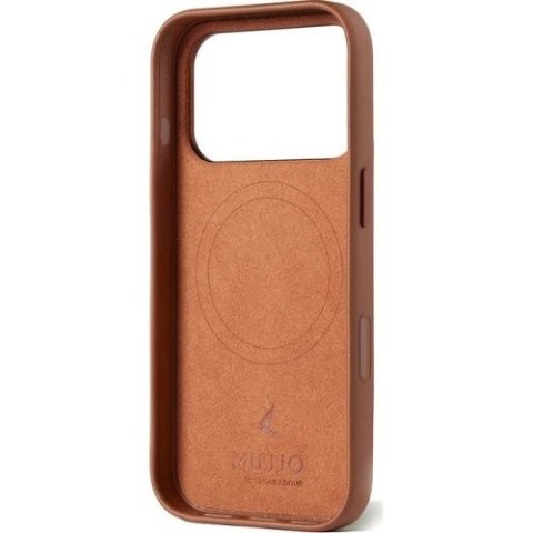 Mujjo Full Leather Case MagSafe Etui do iPhone 17 Pro Brązowy