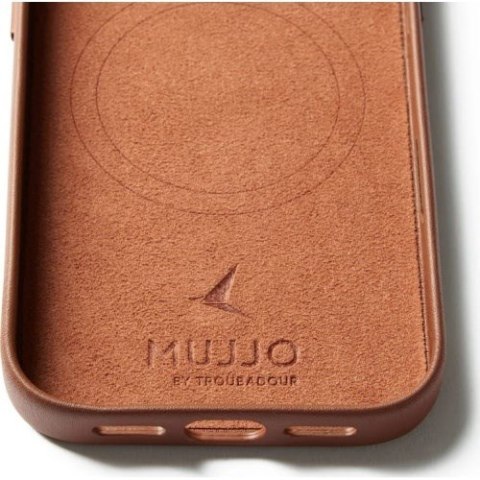 Mujjo Full Leather Case MagSafe Etui do iPhone 17 Pro Brązowy