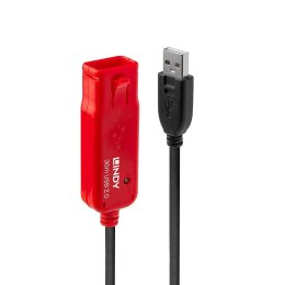 Lindy 42923 kabel USB USB 2.0 30 m USB A Czarny, Czerwony