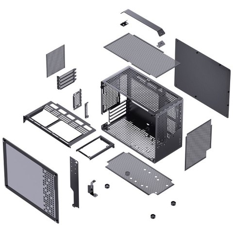 Obudowa Jonsplus MATX Uchwyt Case Z20 - czarny