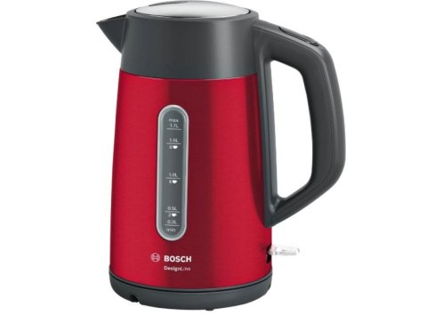 Bosch Bosch | Kettle | DesignLine TWK4P434 | Electric | 2400 W | 1.7 L | Stainless steel | 360° rotational base | Red/Black