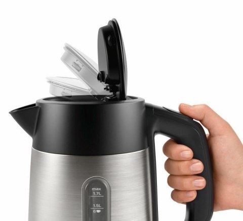 Bosch Bosch | Kettle | DesignLine TWK4P440 | Electric | 2400 W | 1.7 L | Stainless steel | 360° rotational base | Stainless steel/Blac