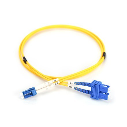 Digitus Digitus | Kabel krosowy | Światłowód | Męski | LC jednomodowy | Męski | SC jednomodowy | Żółty | 1 m