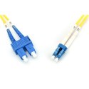 Digitus Digitus | Kabel krosowy | Światłowód | Męski | LC jednomodowy | Męski | SC jednomodowy | Żółty | 1 m