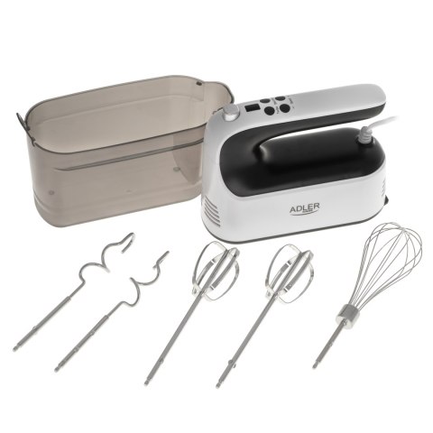 Adler Adler Hand Mixer | AD 4229 | Hand Mixer | 600 W | Number of speeds 9 | Turbo mode | Black/White