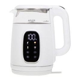 Adler Adler Kettle with LED Display | AD 1305 | Electric | 2200 W | 1.7 L | Plastic | 360° rotational base | White/Silver