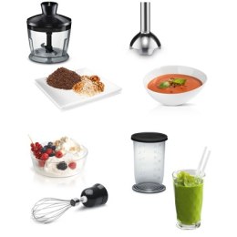 Bosch Bosch | CleverMixx MSM2650B | Blender | Hand Blender | 600 W | Number of speeds 12 | Chopper | Black