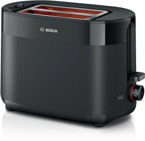 Bosch Toster kompaktowy Bosch | TAT2M123 MyMoment | Moc 950 W | Liczba gniazd 2 | Materiał obudowy tworzywo sztuczne | Czarny