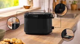 Bosch Toster kompaktowy Bosch | TAT2M123 MyMoment | Moc 950 W | Liczba gniazd 2 | Materiał obudowy tworzywo sztuczne | Czarny