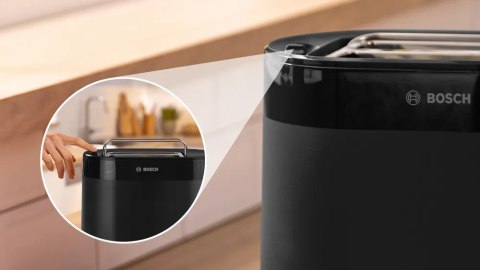 Bosch Toster kompaktowy Bosch | TAT2M123 MyMoment | Moc 950 W | Liczba gniazd 2 | Materiał obudowy tworzywo sztuczne | Czarny