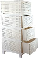KOMODA RATTAN TURAN BIAŁA