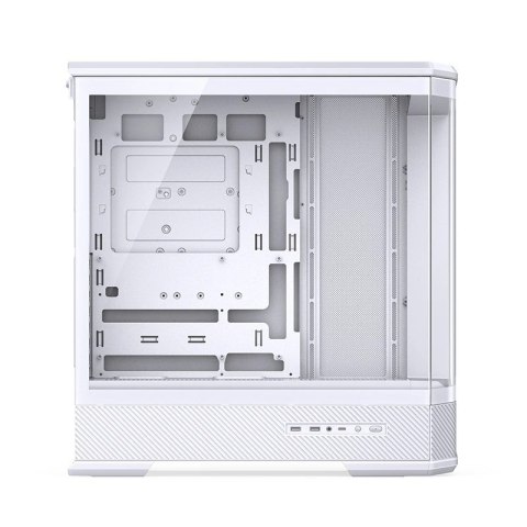 Obudowa PC Jonsbo D400, Midi Tower, ATX, Szkło Hartowane - biała