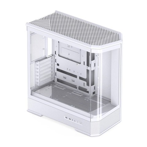 Obudowa PC Jonsbo D400, Midi Tower, ATX, Szkło Hartowane - biała