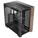 Antec C8 Curve Wood Full Tower Czarny, Przezroczysty, Drewno