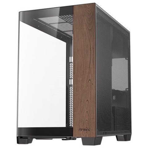 Antec C8 Curve Wood Full Tower Czarny, Przezroczysty, Drewno