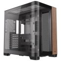 Antec C8 Curve Wood Full Tower Czarny, Przezroczysty, Drewno