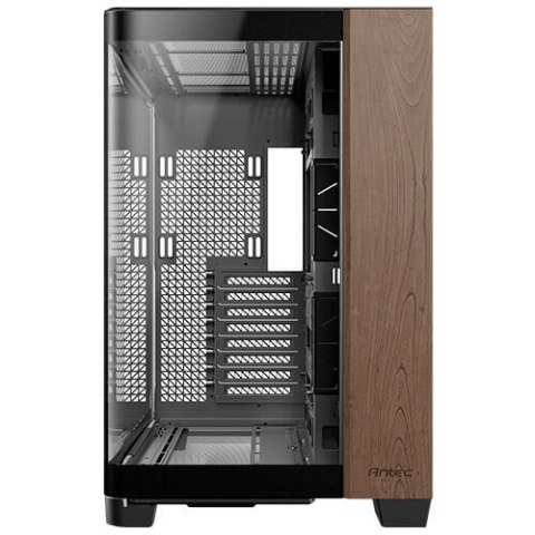 Antec C8 Curve Wood Full Tower Czarny, Przezroczysty, Drewno