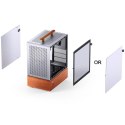 Obudowa PC Jonsbo T7, Midi-Tower, mATX, Szkło Hartowane - srebrne