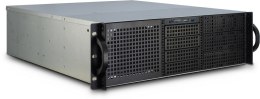 Inter-Tech 3U-30248 Stojak Czarny, Stal nierdzewna