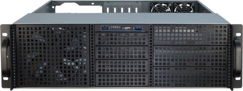 Inter-Tech 3U-30248 Stojak Czarny, Stal nierdzewna