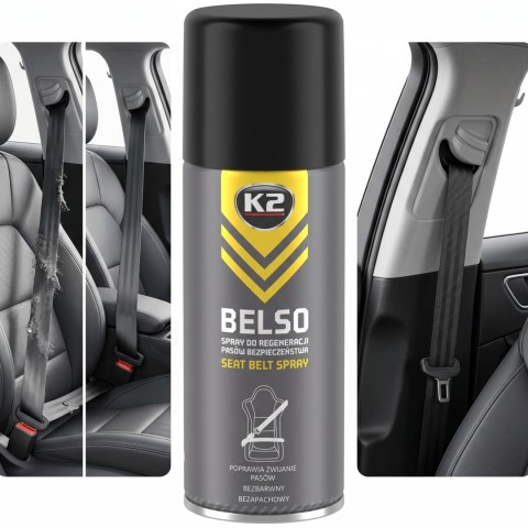 K2 BELSO SMAR DO REGENERACJI Pasów Bezpieczeństwa Samochodu 400ml B433
