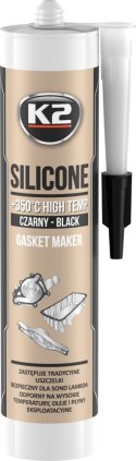 K2 SILIKON BLACK Uszczelka Wysokotemperaturowa +350°C 300g Kartusz B200N