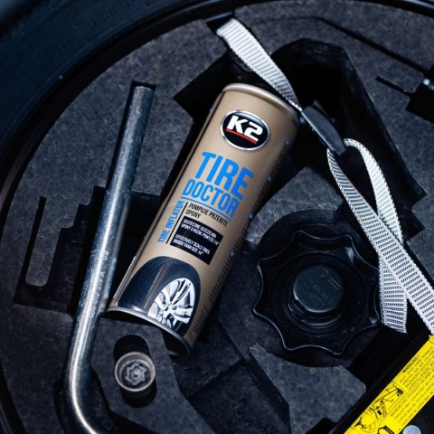 K2 TIRE DOKTOR Uszczelniacz Do Opon Aut Koło Zapasowe W Sprayu 500ml B311