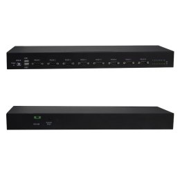 RealPower 284513 konwerter szeregowy/repeater/izolator USB 2.0 RS-232 Czarny