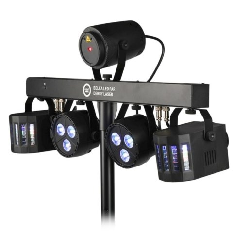 Multiefekt LIGHT4ME BELKA LED PAR DERBY LASER
