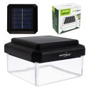 GREENBLUE LAMPA SOLARNA LED NA SŁUPEK. 100X100MM, DASZEK KOPERTOWY, 3200K GB128 WW