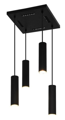 PENDANT LIGHT ICEL 4XGU10 MATT BLACK