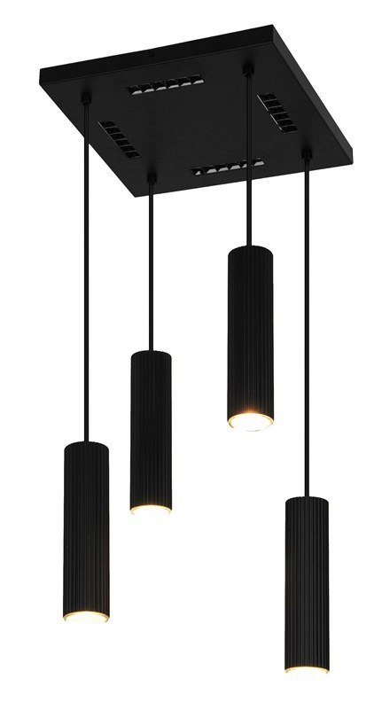 PENDANT LIGHT ICEL 4XGU10 MATT BLACK