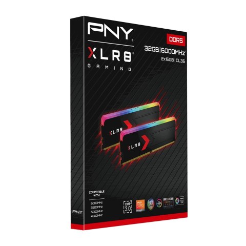 PNY MD32GK2D5600036XRGB moduł pamięci 32 GB 2 x 16 GB DDR5 288-pin DIMM