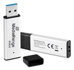 MediaRange MR1904 pamięć USB 512 GB USB Typu-A 3.2 Gen 1 (3.1 Gen 1) Czarny, Srebrny