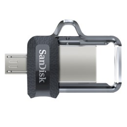 Pendrive SanDisk Ultra Dual Drive M3.0 SDDD3-032G-G46 (32GB; microUSB, USB 3.0; kolor szary)