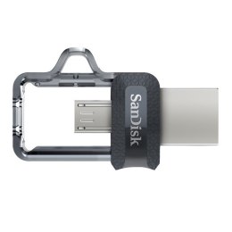 Pendrive SanDisk Ultra Dual Drive M3.0 SDDD3-032G-G46 (32GB; microUSB, USB 3.0; kolor szary)