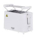 Adler Sp. z o.o. Adler | AD 3223 | Toster | Moc 750 W | Liczba gniazd 2 | Materiał obudowy Plastik | Biały