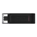 Kingston Kingston | Pamięć flash USB | DataTraveler 70 | 128 GB | USB 3.2 Gen 1 Type-C | Czarny