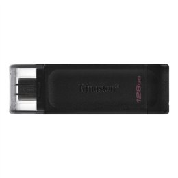 Kingston Kingston | Pamięć flash USB | DataTraveler 70 | 128 GB | USB 3.2 Gen 1 Type-C | Czarny