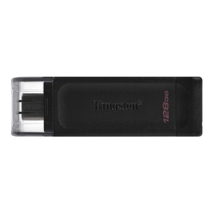 Kingston Kingston | Pamięć flash USB | DataTraveler 70 | 128 GB | USB 3.2 Gen 1 Type-C | Czarny