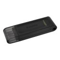 Kingston Kingston | Pamięć flash USB | DataTraveler 70 | 128 GB | USB 3.2 Gen 1 Type-C | Czarny