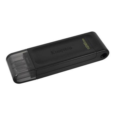 Kingston Kingston | Pamięć flash USB | DataTraveler 70 | 128 GB | USB 3.2 Gen 1 Type-C | Czarny