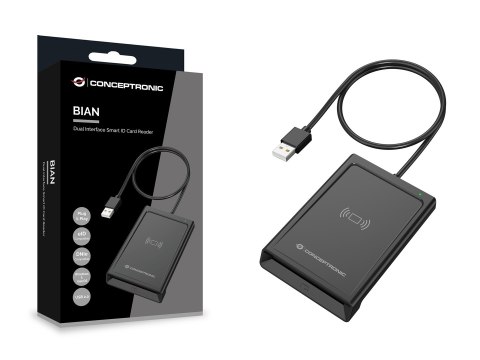 Conceptronic BIAN11B czytnik do kart chipowych Wewnętrzna USB USB 2.0 Czarny