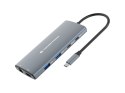 Conceptronic DONN06G stacja dokująca Przewodowa USB 3.2 Gen 1 (3.1 Gen 1) Type-C Szary