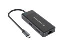 Conceptronic DONN14G stacja dokująca Przewodowa USB 3.2 Gen 1 (3.1 Gen 1) Type-C Szary