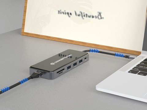 Conceptronic DONN14G stacja dokująca Przewodowa USB 3.2 Gen 1 (3.1 Gen 1) Type-C Szary