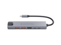 Conceptronic DONN29G stacja dokująca Przewodowa USB 3.2 Gen 2 (3.1 Gen 2) Type-C Szary