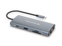 Conceptronic DONN06G Przewodowa USB 3.2 Gen 1 (3.1 Gen 1) Type-C Szary