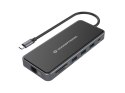 Conceptronic DONN15G - Stacja dokująca - USB-C 3.2 Gen 1 - VGA, 2 x HDMI - GigE