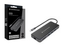 Conceptronic DONN15G - Stacja dokująca - USB-C 3.2 Gen 1 - VGA, 2 x HDMI - GigE